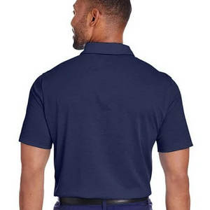 เสื้อลำลองสำหรับผู้ชายแบบมีสไตล์ผ้าถักแขนสั้นแห้งเร็วผ้าฝ้าย100% ระบายอากาศได้ดีพิมพ์โลโก้ได้ตามต้องการ - Product Image 3