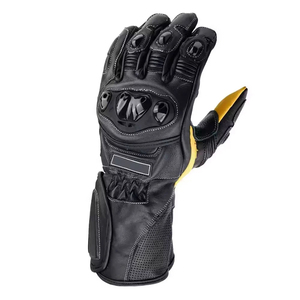 Gants de moto tout-terrain en cuir personnalisés, imperméables, à écran tactile, pour la conduite à doigts entiers, pour moto et VTT - Product Image 3