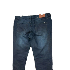 Wholesale <b>Men's</b> Comfortable Stretch Denim Straight <b>High</b> <b>Waist</b> Acid <b>Jeans</b> Light/Medium Zipper Closure Vintage Print Loose Solid - Product Image 6