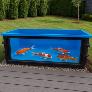 Bassin d'élevage de koïs en fibre de verre pour système aquaponique RAS (Système d'aquaculture recirculante) - Product Image 1