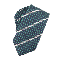 Cravates en polyester pour homme, largeur étroite, économiques, vente en gros, tissées jacquard, à rayures géométriques
