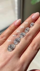 Precios al por Mayor, Diamantes Sueltos Cultivados en Laboratorio, Certificados por IGI, Color 1.00-1.10 CT, Claridad DE VVS1, Corte Ovalado, Procesados con HPHT CVD, para Joyería - Product Image 3