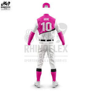 Tenues de baseball de haute qualité, nouveau design, logo personnalisé, 100% polyester respirant, prix de gros bon marché, vêtements d'équipe - Product Image 5