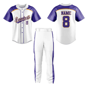 Custom 100% Polyester Full Button <b>Down</b> Baseball Uniform Professional Softball & Baseball Uniform Maan Wears - Product Image 1