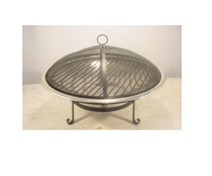 Bol de foyer en cuivre d'excellente qualité avec couvercle et gril de cuisson pour la maison, le salon et le jardin. - Product Image 1