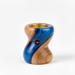 Modern Acacia <b>Wood</b> Resin Incense <b>Burner</b> & Holder <b>for</b> Religious Yoga Meditation and Contemporary Home Decor with Indian Incense - Product Image 4