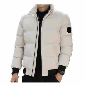 Custom Logo OEM Men Puffer Jacket Lightweight Quilted Winter Jacket Stand Collar Windproof Warm Casual Outdoor <b>Coat</b> - Product Image 5