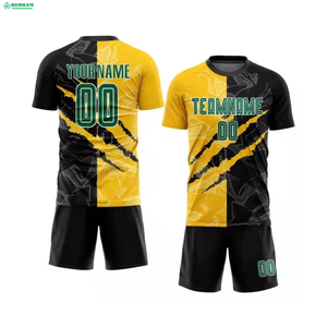 Ensemble de maillots de football pour hommes, respirant, 100% polyester, séchage rapide, vêtements de sport confortables, uniformes de football, Behram - Product Image 5