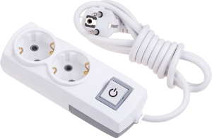 Multiprise Schuko 2/3/4/6 voies avec interrupteur, protection enfant, mise à la terre, câble 3G1.0 mm², 1m/2m/3m/5m - Product Image 1