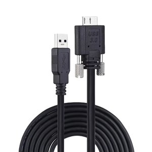 Cable de Cámara USB 3.0 Macho a Micro USB 3.0 Macho con Tornillo para Sistemas de Automatización Industrial - Product Image 1