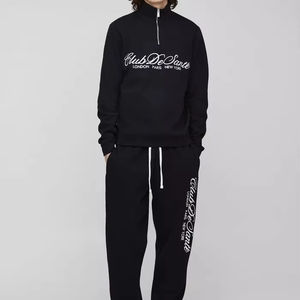 ชุดวอร์มแบบสวมหัวมีซิปปักลายปกติสำหรับผู้ชายชุดวอร์มใส่สบายระบายอากาศได้ดี - Product Image 1