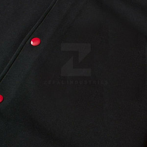 Veste de survêtement pour homme sur mesure, 100% coton, qualité supérieure, streetwear d'hiver, respirante, écologique, col montant, devant - Product Image 3