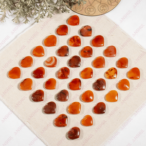 Hot Selling Polished Religious <b>Love</b> <b>Mini</b> <b>Heart</b> Shaped Carnelian Crystal Gemstone <b>Hearts</b> for Meditation and Wedding Decoration - Product Image 4