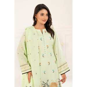 Traje Casual de 3 Piezas sin Costuras en Jacquard Verde para Mujer - Product Image 3