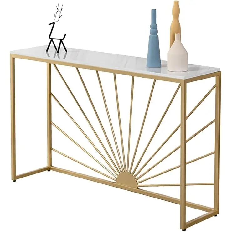 Металлический столик для гостиной, столовой, мебель для домашнего декора, золотой цвет, хорошее качество, прямоугольная форма стола