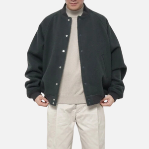 Meilleure qualité vestes d'université personnalisées pour hommes grande taille en cuir PU style Hip Hop manches complètes hiver Letterman Bomber Vest - Product Image 5