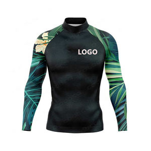 Camiseta de Compresión de Manga Larga con Protección Solar Personalizada para Hombre, de Poliéster, para Natación y Surf - Product Image 5