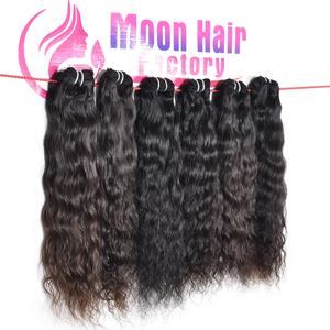 Produit original cuticule alignée naturel brut indien temple faisceaux de cheveux humains ondulés simple dessiné doux soyeux non traité à vendre - Product Image 2