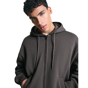 Conjunto Deportivo Unisex de Dos Piezas con Cremallera, Logotipo Personalizado, Talla Grande, 100% Algodón, Estilo Urbano - Product Image 3