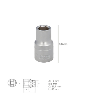 Chiave a Bussola Esagonale 1/2" 13 mm. - Product Image 2