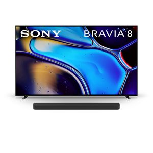 Téléviseur intelligent 4K Ultra HD 55 pouces modèle 2024, plage dynamique, fréquence de rafraîchissement 120 Hz, rétroéclairage LED, console de jeu, barre de son incluse, noir - Product Image 1