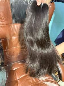 Paquets de cheveux bruts indiens vierges en gros Extensions de cheveux humains NatuStraight à cuticules alignées tissage de donneur unique non traité - Product Image 5