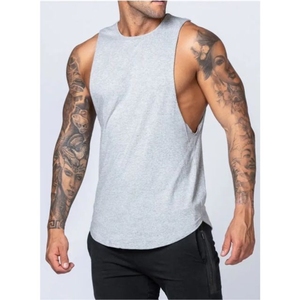 Camisetas sin mangas de tela transpirable de talla grande para hombre para sublimación al por mayor - Product Image 1