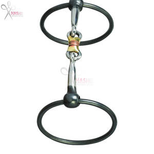 Bocado de Acero Inoxidable Negro de Alta Calidad para Caballos, Bozal de 5 Pulgadas, Bocado de Equitación Duradero para Entrenamiento Ecuestre HASHIR - Product Image 2