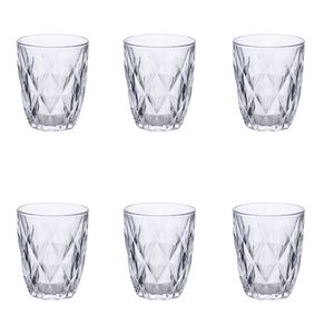 Set di 6 Bicchieri Trasparenti da 340ml per Celine Sibilla, Eleganti Bicchieri per Acqua - Product Image 1