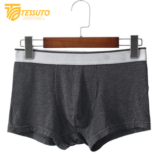 Sous-vêtements pour hommes sous-vêtements confortables à séchage rapide sans couture pour hommes sous-vêtements en coton spandex personnalisé rayé Logo imprimé Boxer court Oem - Product Image 6