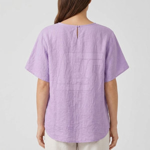 Trendy Ladies <b>Beach</b> Top Short Sleeve Summer <b>Shirt</b> Lightweight Vacation Wear Casual Resort Fashion Holiday Outfit - Product Image 4