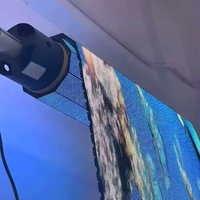 Écran LED interactif P3.91 GOB, écran LED roulant, écran LED pour piste de danse, écran LED pliable, tapis magique LED