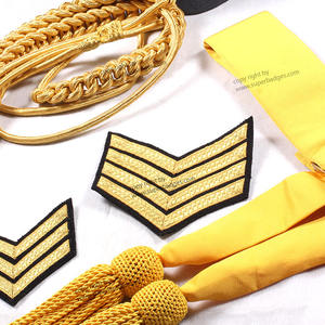 Bordado Rango Chevron Parches Bordado Sargento Chevron Uniforme Parches - Product Image 5