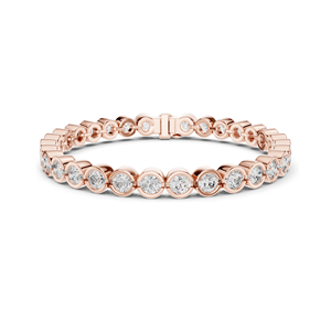 Bracelet tennis en diamant de laboratoire 9,3 carats, taille ronde, VVS-VS, diamants EF CVD, or 18 carats, 14 carats, 10 carats et argent 925, option moissanite - Product Image 3