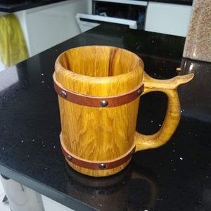 Taza de madera de diseño moderno de calidad superior de Falak World Export, Taza de cerámica personalizada para té, café, vino, cerveza - Product Image 5