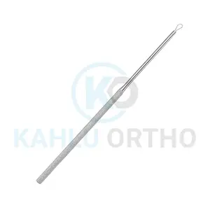 KAHLU ORTHOPEDIC Lot de 10 instruments de curette d'oreille à angle droit de haute qualité Instruments ORL en acier inoxydable tranchants et émoussés - Product Image 1