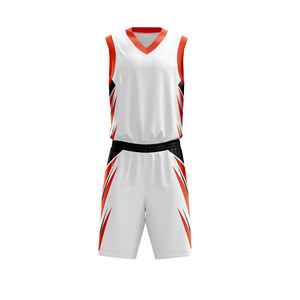 Conjunto de Uniforme de Baloncesto Unisex, Diseño Personalizado, Jersey Corto Transpirable, 100% Poliéster, Antibacteriano, Secado Rápido, Precio al por Mayor - Product Image 1