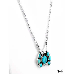 Collar de Turquesa de la Valle Esmeralda Hecho a Mano en el Suroeste con Incrustaciones de Plata de Ley para Regalo - Product Image 3