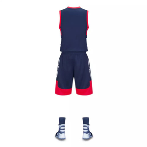 Vente directe d'usine-Ensemble de vêtements de basket-ball de conception personnalisée de meilleure qualité 100% short en jersey respirant en polyester équipe OEM de grande taille - Product Image 5