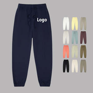 Pantalones Deportivos de Lona de Invierno con Bordado de Logotipo Personalizado, Pantalones Jogger de Hip Hop, 100% Algodón, Cintura Elástica, Anti-Pilling, Estilo Vintage, para Fitness - Product Image 1