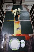 Vente chaude en cuir véritable imprimé Crocodile napperon étanche résistant à l'usure résistant à l'huile tapis de Table à manger isolation thermique