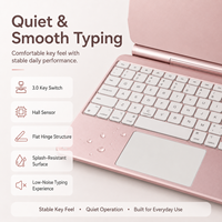 Étui Clavier Tablette OEM en Alliage d'Aviation CNC, Bordure Anodisée Brillante, Anti-Taches, Coque de Protection Durable