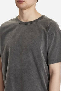 T-shirt vintage surdimensionné pour homme délavé à l'acide, 100% coton, décontracté, coupe ample - Product Image 5