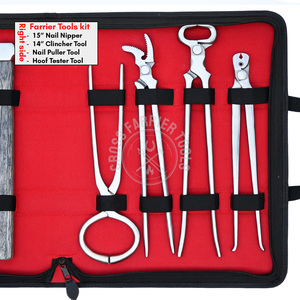 Juego de Herramientas para Herraje Equino: Alicates para Clavos de Herradura, Detector de Dolor, Martillo para Clavos, Cepillo para Pulir Clavos - Product Image 2