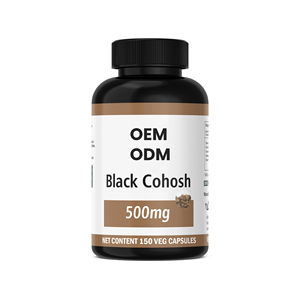 Suplemento al por mayor de OEM Extracto de cohosh negro natural puro 500mg 150 CÁPSULAS DE cohosh negro orgánico - Product Image 1