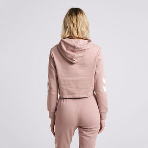 เสื้อฮู้ดแบบสวมหัวผ้าฟลีซเฮฟวี่เวทสำหรับผู้หญิงเสื้อครอปมีฮู้ดเสื้อครอป - Product Image 3