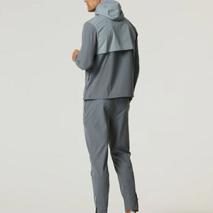 Conjunto de chándales cortavientos de dos piezas para hombre personalizado con servicio OEM, ropa de calle, conjunto de chándales cortavientos para hombre - Product Image 2