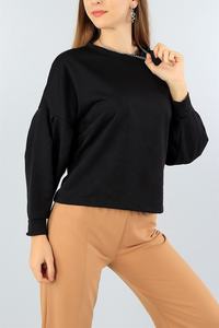 Sudadera de mujer con diseño de hombro caído de nuevo estilo en diferentes estilos - Product Image 4