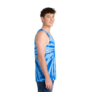 Camiseta sin Mangas con Estampado Tie Dye en Espiral para Hombre, Ropa de Playa de Verano, Logotipo Personalizado, Fábrica de Ropa OEM - Product Image 4