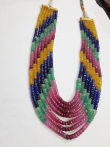 Cuentas redondas facetadas multiturmalina Natural para mujer, joyería de cristal y piedra para fiesta, cuentas sueltas - Product Image 2